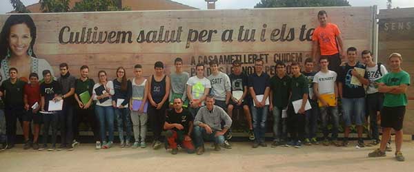 Agricultural students of 1st gm visited the enterprise called: Casa Ametller