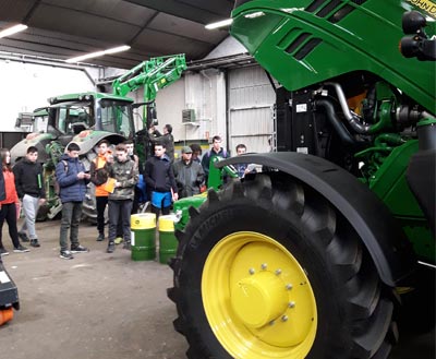 Student visit with 1o students of CFGM “Producció Agropecuària”