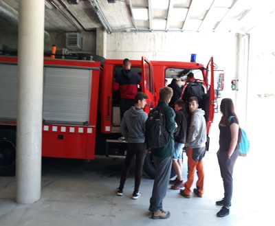 Student Visit to the Camprodon volunteer fire station