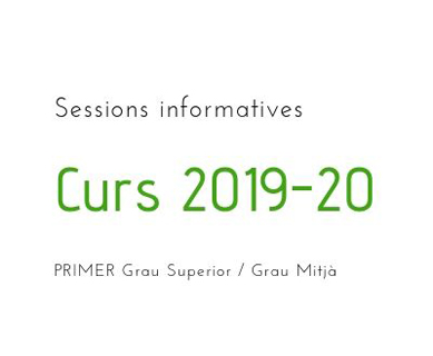 Presentació curs 2019-20